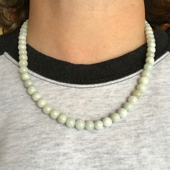 NEW Grade A Jade necklace 21” 8mm beads - Picture 5 of 5